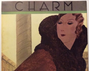 Charm Magazine Original Cover 8.25x12.75 in. October 1931