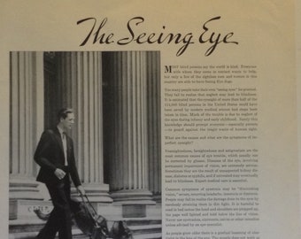 The Seeing Eye, 11 x 14 inches, 1937, Metropolitan Life Insurance Company.