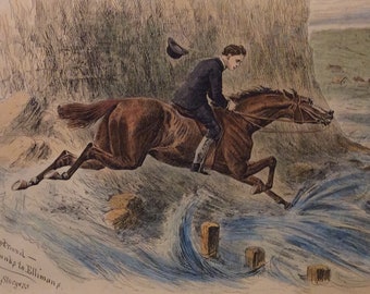 He’ll Get Round Thanks to Ellimans, drawn by W. Stanfield Sturgess, October 19, 1889, The Illustrated Sporting and Dramatic News, 11x16in