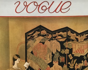 Vogue Fashion Cover November 1, 1923 High Quality Giclée Print 8 x 10.5 inches includes Mat 11x14 inches - Brand new from Conde Nast