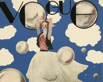 Vogue Fashion Cover January 15, 1932 High Quality Giclée Print 8 x 10.5 inches includes Mat 12.5 x 15.25 inches - Brand new from Conde Nast