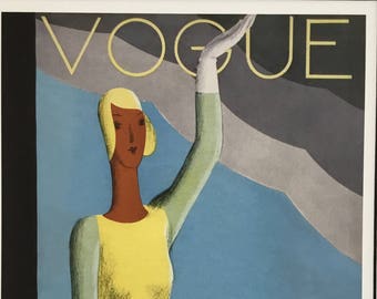 Vogue Fashion Cover December 21, 1929 High Quality Giclée Print 8 x 10.5 inches includes Mat 12.5 x 15.25 inches - Brand new from Conde Nast