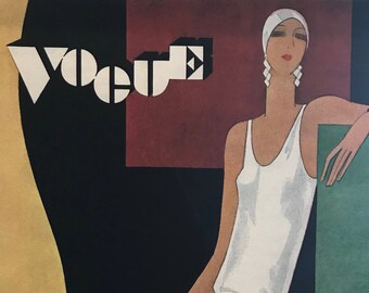 Vogue Cover June 8, 1929 Production Giclee Print 8x10.5 inches, Includes Mat 11x14 inches - Brand new from Conde Nast