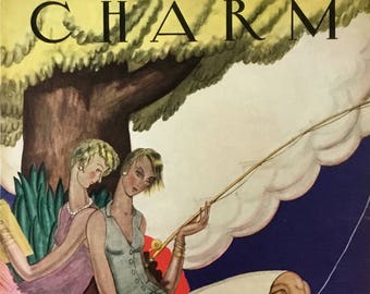 Charm Magazine Original Cover 8.25x11.75 in. June 1929