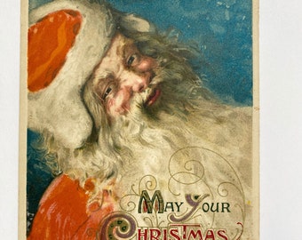 Wonderful Santa postcard by artist John Winsch 1912 in pristine condition.  Love this Santa!