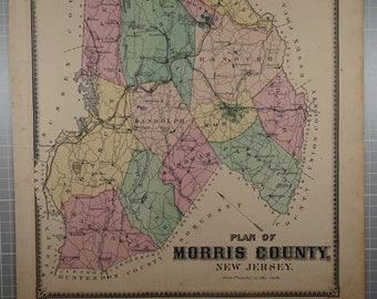 Original Map of Morris County, 1868