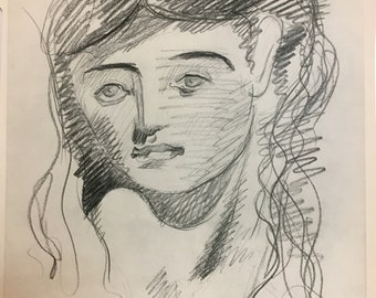 Paris-France George Braque from The Intimate Sketchbooks of G 1955 Braque by Verve Original Lithograph 10.5x14 inches