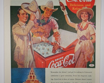 1936 Coca Cola Ad Etsy