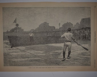 A Game of Lawn Tennis, Staten Island Club Grounds, 1881