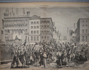 View of Broadway, Opposite Fulton Street, New York