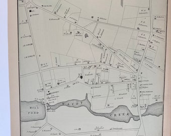 Original 1878 Map of Port Republic, New Jersey