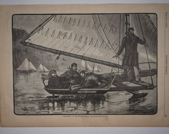 Ice-Yachting on the Hudson, 1879