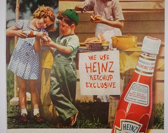 Heinz Tomato Ketchup Ad, 1938