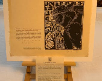 N. Scott Momaday Broadsheet from “The Way to Rainy Mountain”