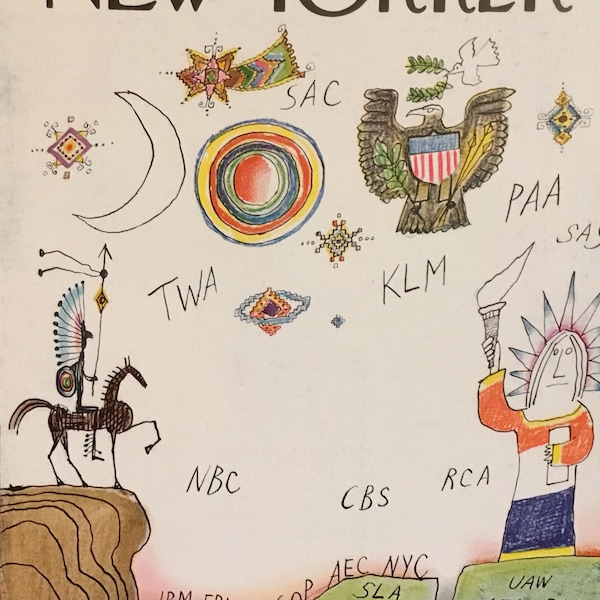 The New Yorker Original Cover December 5, 1964 8.5x11.5inches, Great Condition!