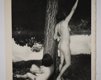 Original Nora Dumas heliogravure reproduction that appeared in the first issue of art magazine Verve, December, 1937