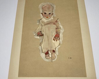 Egon Schiele - Baby