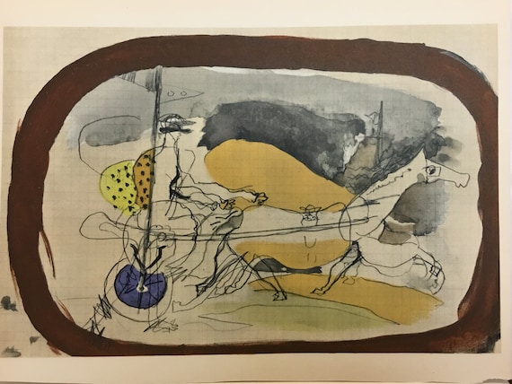 Paris-France George Braque from The Intimate Sketchbooks of G 1955 Braque by Verve Original Lithograph 10.5x14 inches