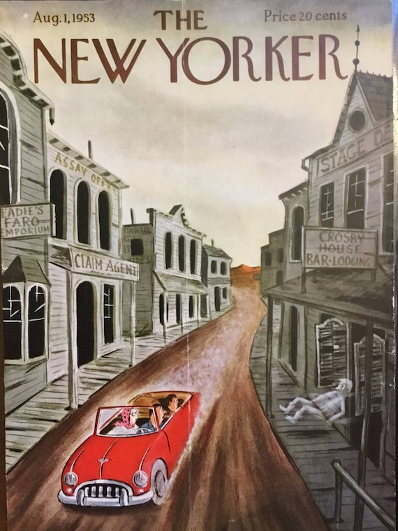 The New Yorker Original Cover August, 1, 1953 8.5x11.5inches, Great Condition! The New Yorker Original Cover August, 1, 1953 8.5x11.5inches, Great Condition!