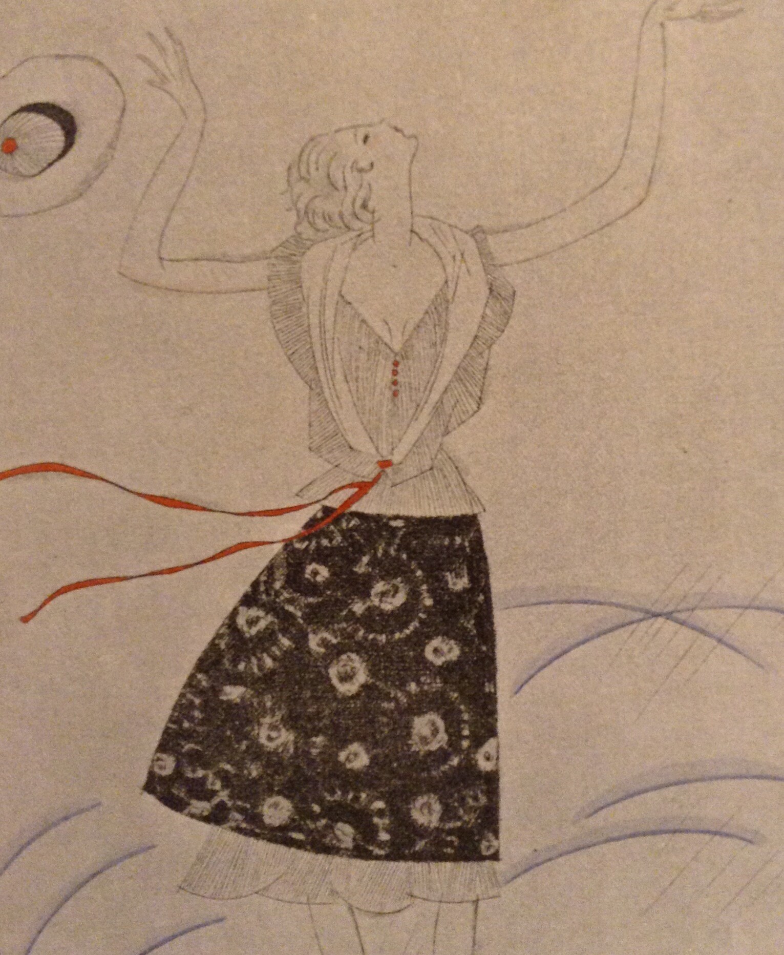 Gazette du Bon Ton Art Original Print, 1920, No. 6, Pl. 45