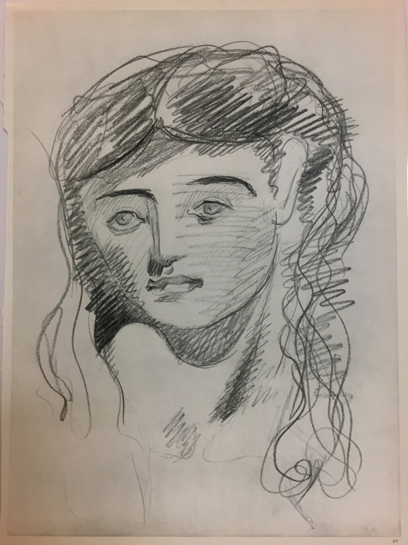 Paris-France George Braque from The Intimate Sketchbooks of G 1955 Braque by Verve Original Lithograph 10.5x14 inches