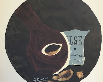 Georges Braque "La Liberté des Mers"  Original Lithograph March/April 1952 From Derrière le Miroir, Paris, Galerie Maeght, France, 11X15 in.