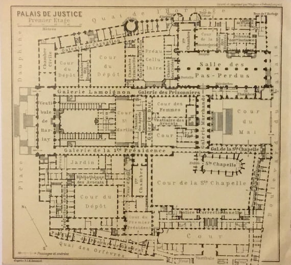 Plan Palais De Justice De Paris
