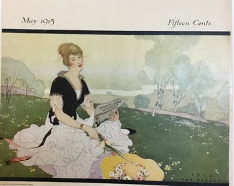 Woman's Home Companion Original Cover, May 1915 by The Reese's, Excellent Condition! 11x15.5 inches