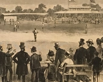 Base-ball in England - The Match on Lord's Cricket Grounds Between the Red Stockings and the Athletics. Harper's Weekly, September 5, 1874,