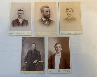 Antique Cabinet Cards of Men in good to excellent condition