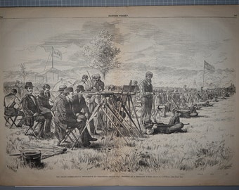 The Grand International Rifle-Match at Creedmoor - Second Day - Shooting at a Thousand Yards, 1876