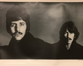 Richard Avedon, Beatles Black & White Photograph (1967) on Vellum, Printd for Stern Magazine/ Germany, 41.5x16 inches