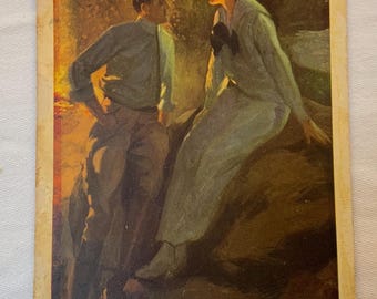 Set of 6 Romance Postcards by Alfred James Dewey from the early 1900’s