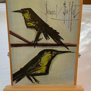 Bernard Buffet “bird Couple” Lithograph 1968 - Etsy