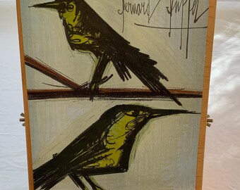 Bernard Buffet “Bird Couple” Lithograph 1968