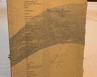S.A. Griffin Broadsheet “There is a River” 2001