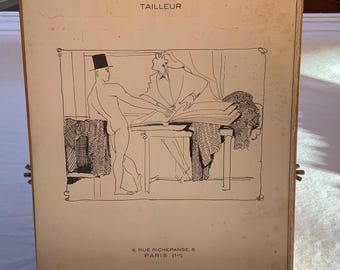 French Tailor - J. Bianchi Tailleur, Paris, Advertisement from the 1927 art magazine Cahiers D’Art