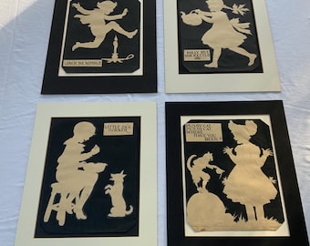 Set of 4 Unique Children’s Nursery Rhyme images