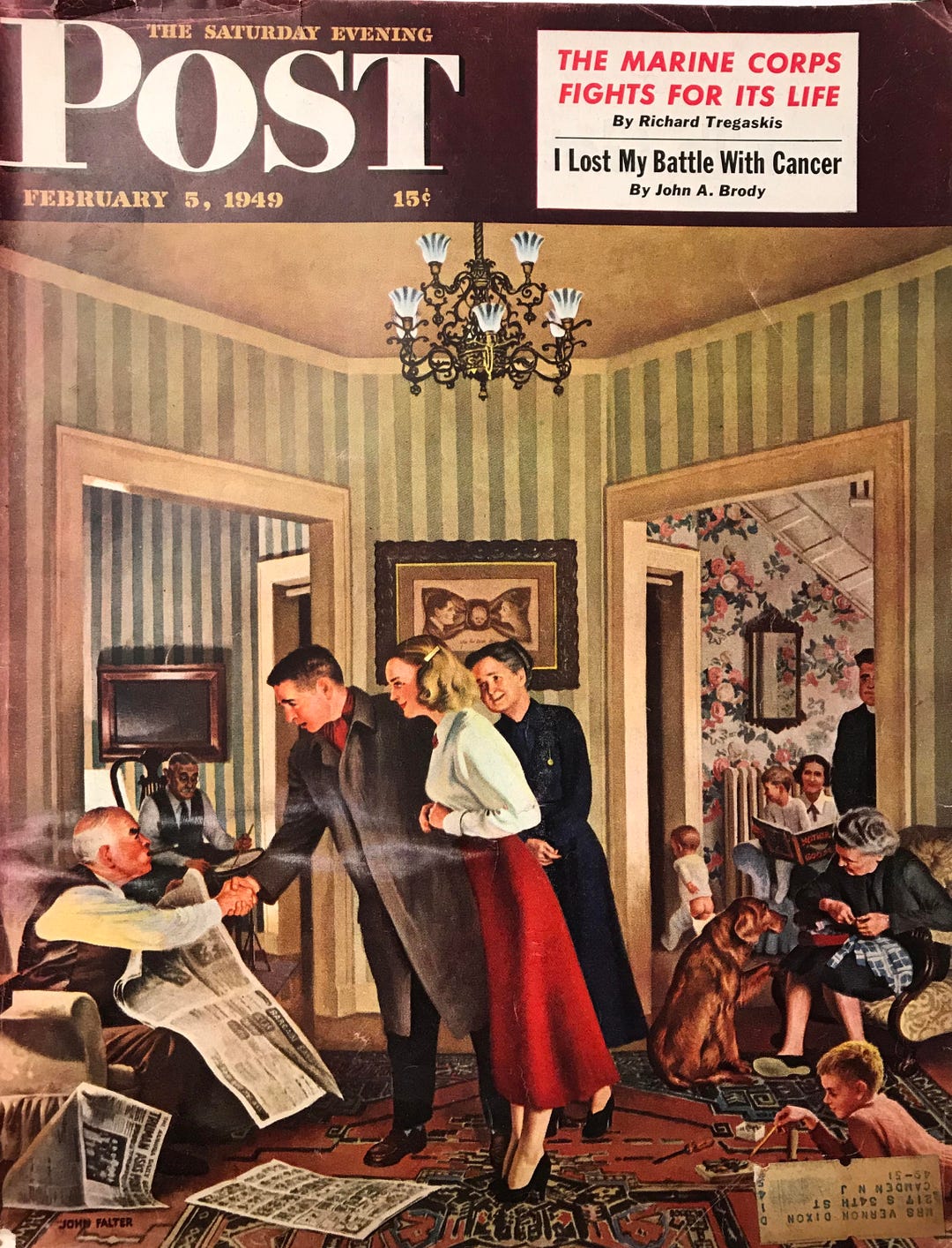 【希少】THE SATURDAY EVENING POST Census Taker Saturday Evening Post | Norman Rockwell | The