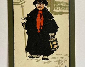 Antique Raphael Tuck Christmas Postcard 1908