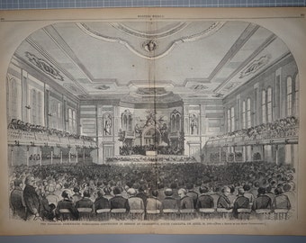 The National Democratic Nominating Convention in Session at Charleston, South Carolina, on April 23, 1860