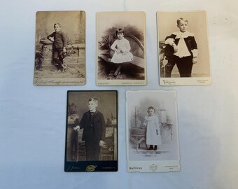 Antique Children’s Photos - Cabinet Cards 1800’s - Great Images!
