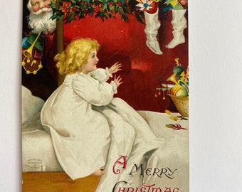 Wonderful Ellen Clapsaddle Christmas Postcard from 1908