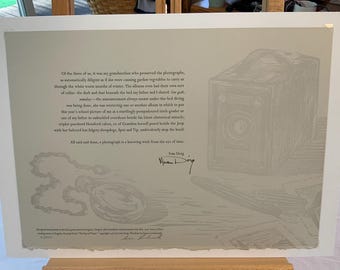 Ivan Doig Broadsheet from his “Voices of Place” reading series and this excerpt is from “The Eye of Time”.