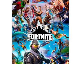 fortnite poster wall art game poster boys girls a4 or a3 200gsm best birthday gift ever - birthday skin fortnite