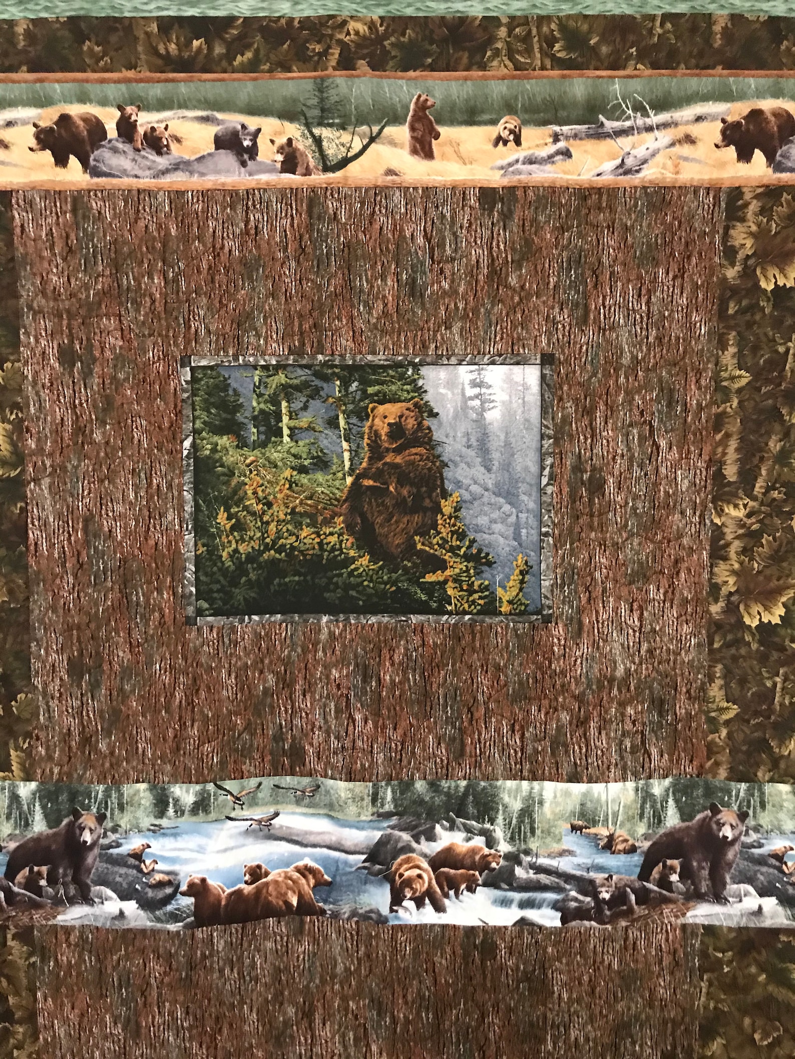 Bear Quilt Etsy