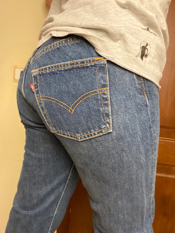 Vintage Levis 501 jeans w30 Dark blue Unisex Denim