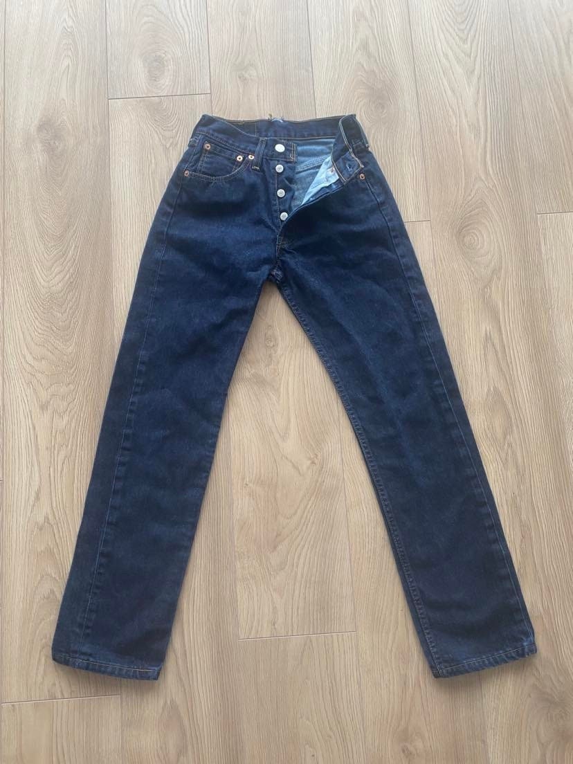 Vintage Levis 501 Jeans W26 L30 Dark Blue | Etsy