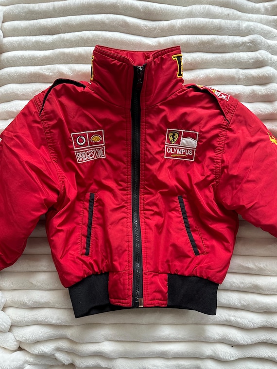 Vintage Ferrari Kids Jacket Red Size 104 - Etsy