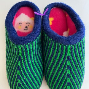 Hand Knit Slipper with Treaded Sole